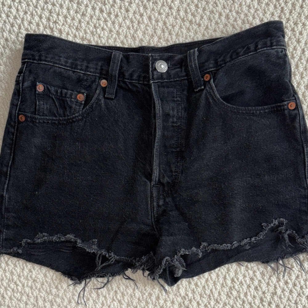 Levi’s 501 Black Denim Shorts